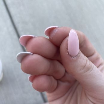 Paris Nails & Spa - There was so much acrylic still on my skin. This was after trying to scrub it off. - Nail Salons Near Me - Waynesboro, Virginia