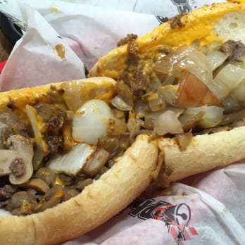 Philly's Best - Mushroom steak with whiz.  Not pretty but so delicious! - Cheesesteaks Near Me - San Clemente, California