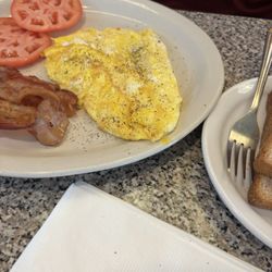 Purple Steer Restaurant - Requested zero butter and do not brown the eggs.