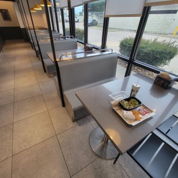 Egg N Bird - Booth section, remove chairs on right for our wheelchair friends. - Chicken Shop Near Me - Plano, Texas