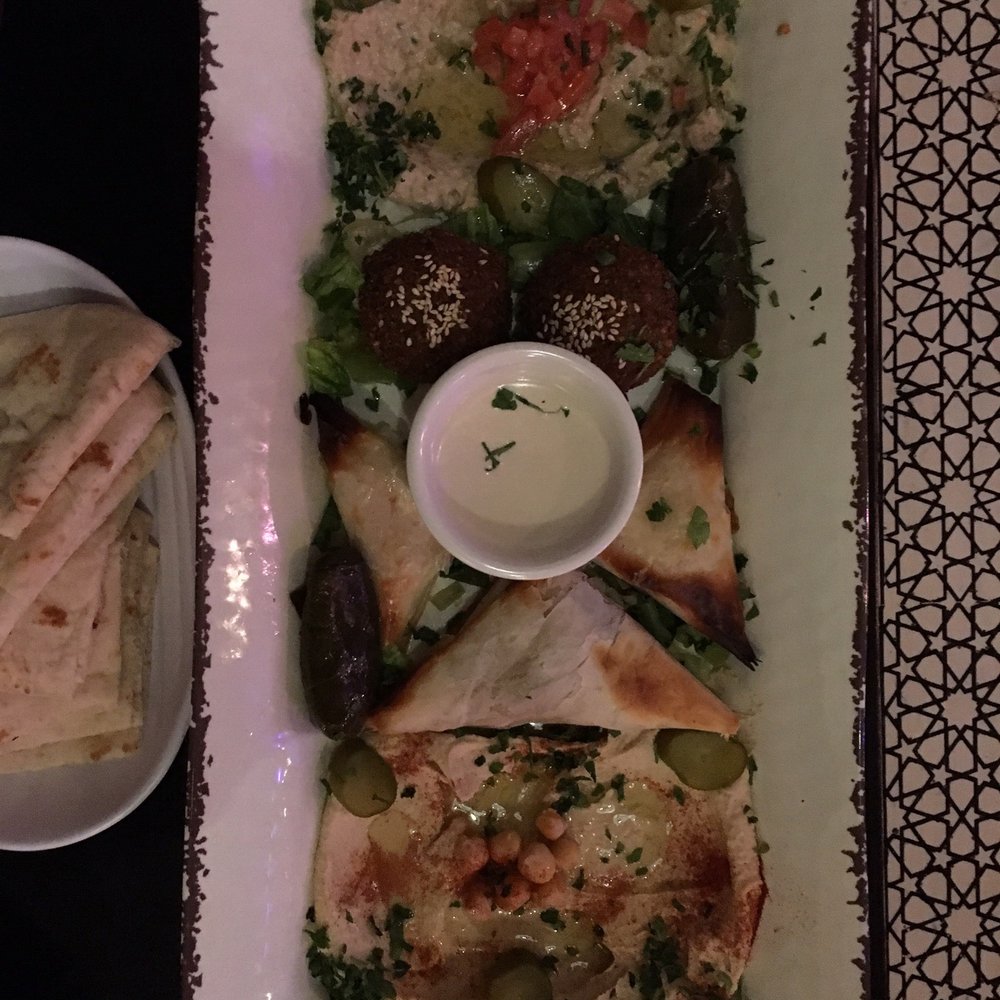 Sultana Cafe & Hookah Bar - Nice appetizer platter! - Hookah Bars Near Me - Indianapolis, Indiana