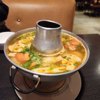 Exotic Thai Cuisine - Tom Yum Soup with Shrimp. - Thai Near Me - Burbank, California Exotic Thai Cuisine - Tom Yum Soup with Shrimp. - Thai Near Me - Burbank, California
