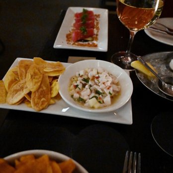 Row 34 - Seaport - Tuna crudo and scallop ceviche - New American Near Me - Boston, Massachusetts Row 34 - Seaport - Tuna crudo and scallop ceviche - New American Near Me - Boston, Massachusetts