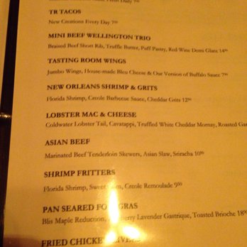 Chef's Table At the Edgewater - Classics menu - New American Near Me - Winter Garden, Florida