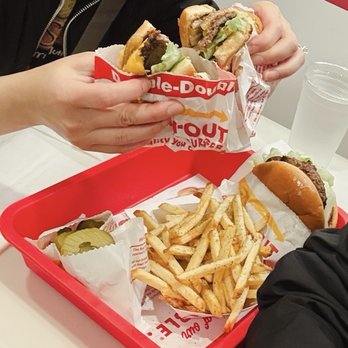 In-N-Out Burger - Regular burger and cheeseburger with whole grilled onion - Burgers Near Me - Long Beach, California In-N-Out Burger - Regular burger and cheeseburger with whole grilled onion - Burgers Near Me - Long Beach, California