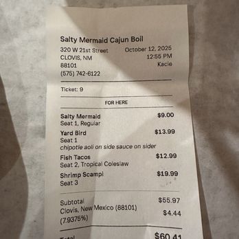 Salty Mermaid - Seafood Near Me - Clovis, New Mexico