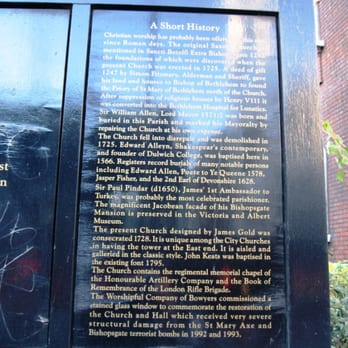 St. Botolph Without Bishopsgate - Churches Near Me - London, XGL