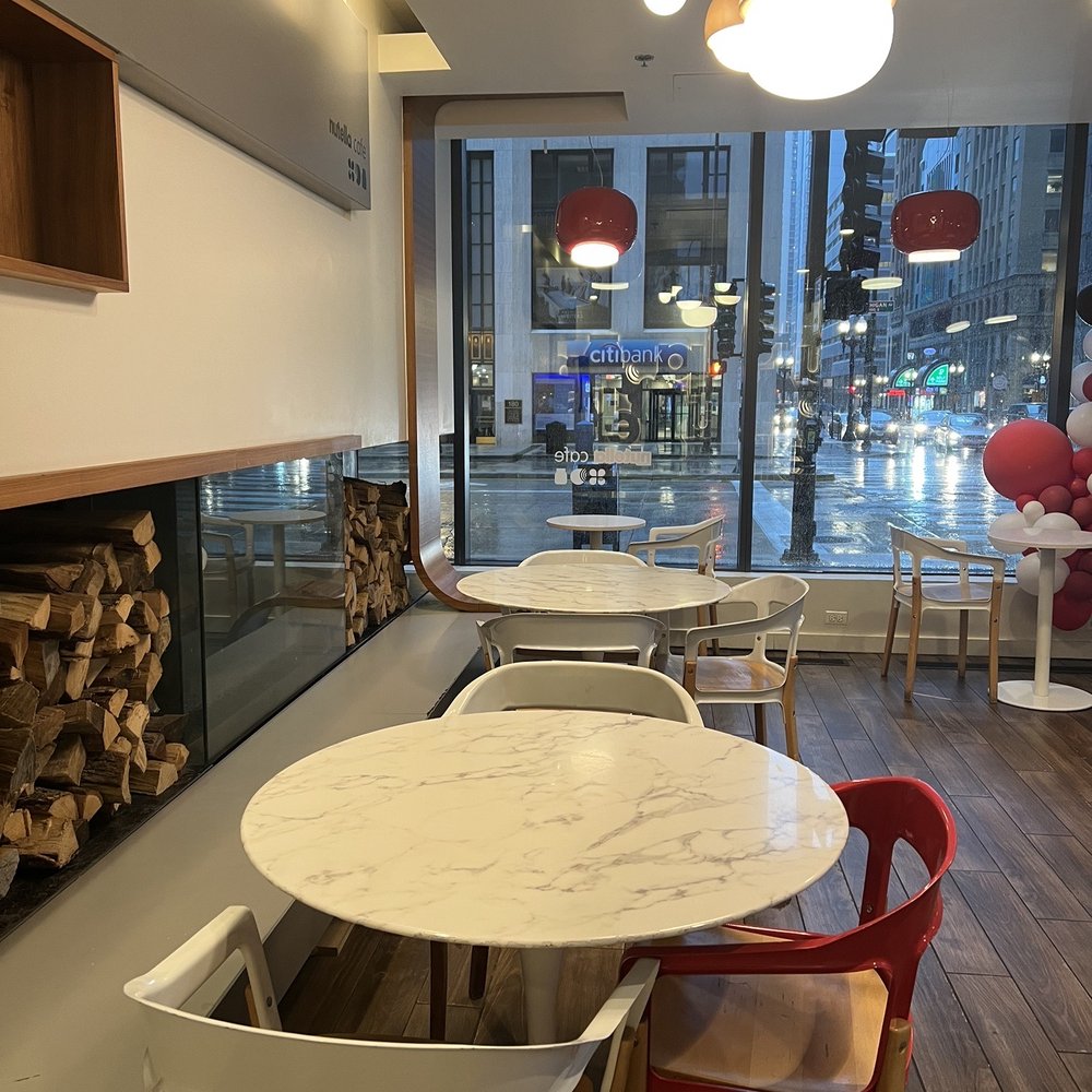 Nutella Cafe - upstairs - Desserts Near Me - Chicago, Illinois Nutella Cafe - upstairs - Desserts Near Me - Chicago, Illinois