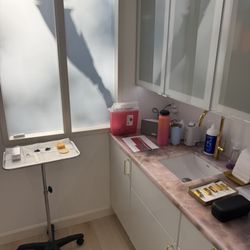 Aesthetics Montecito - Where the magic happens.  Our pink-marble treatment room is ready for you. Book at Aesthetics Montecito today!