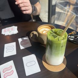 Matcha and latte Matcha and latte