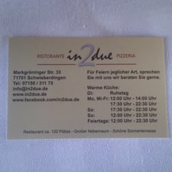 Ristorante in2due
