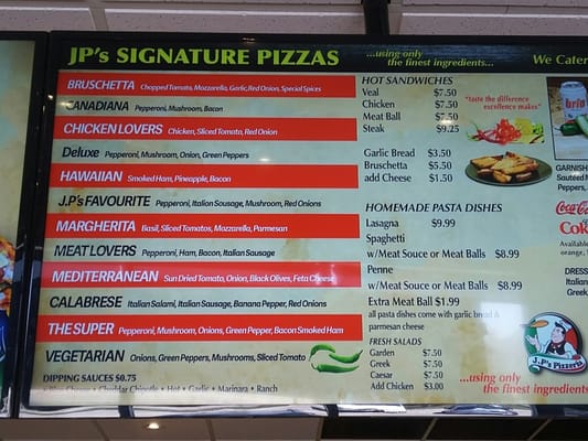 Menu photo 4 JP Pizzeria Mississauga, ON Menu photo 4 JP Pizzeria Mississauga, ON