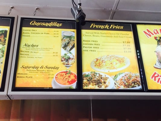 Menu photo 5 Maria's Ricos Tacos Inglewood, CA
