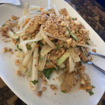 Pho Linh Vietnamese Grill - Lotus salad with fried tofu , mint and peanuts from the vegan menu. Delicious and refreshing! - Vietnamese Near Me - Albuquerque, New Mexico Pho Linh Vietnamese Grill - Lotus salad with fried tofu , mint and peanuts from the vegan menu. Delicious and refreshing! - Vietnamese Near Me - Albuquerque, New Mexico