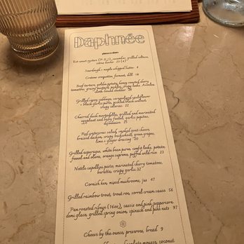 Buvette Daphnee - Menu - International Near Me - Ottawa, Ontario