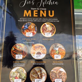 Tio’s Kitchen & Catering - Menu - Tacos Near Me - Bernalillo, New Mexico