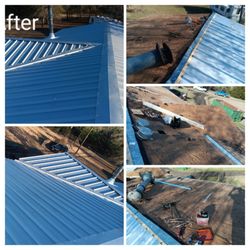 East Texas Home Pros - Collage of metal roof installation
