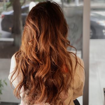 Inherent - color balayage haircut in copper tones - Hair Salons Near Me - Seattle, Washington Inherent - color balayage haircut in copper tones - Hair Salons Near Me - Seattle, Washington
