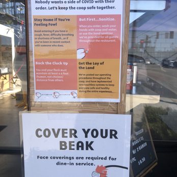 The Crack Shack - Covid-19 posted rules. - Chicken Shop Near Me - Costa Mesa, California