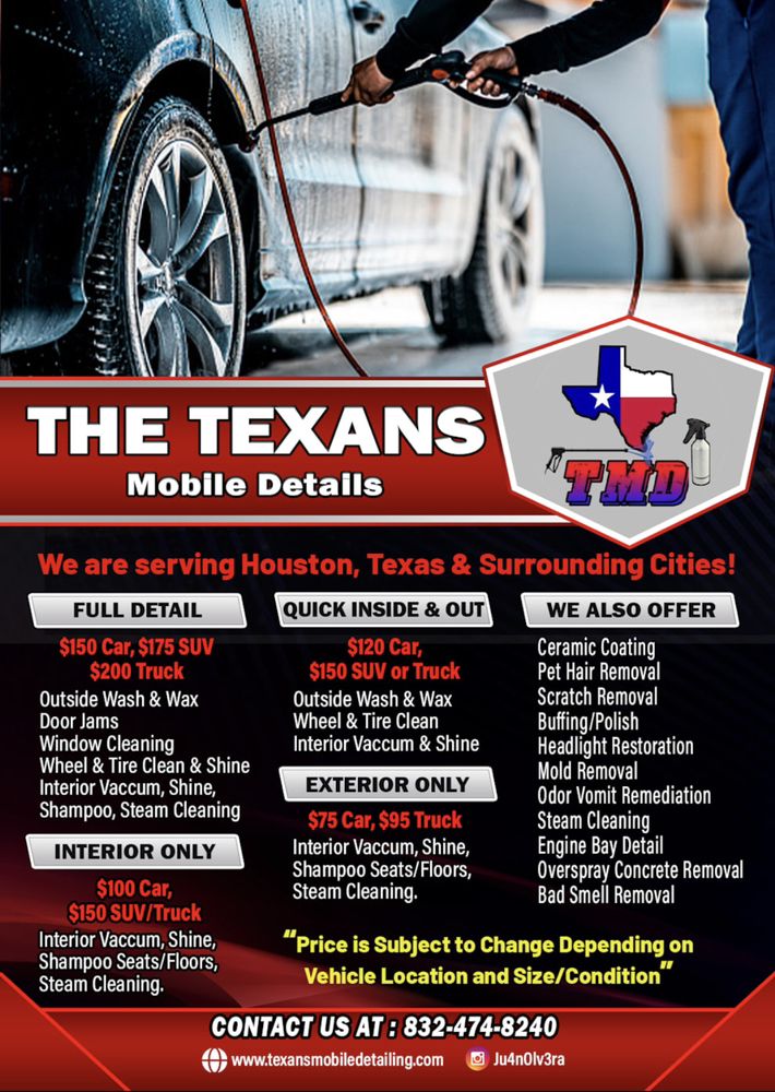 TAXUS MOBILE DETAILERS TMD Updated March 2024 Request a Quote