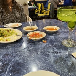 Margarita, guacamole, chips and salsa Margarita, guacamole, chips and salsa