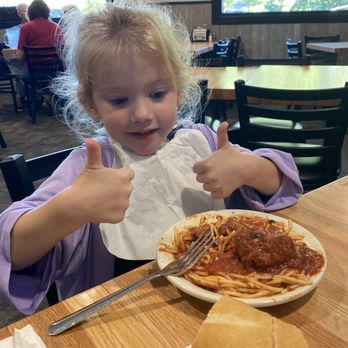 DiMaggio's Pizza & Burgers - The granddaughter gave the kid's spaghetti and meatball a Two Thumbs Up rating. - Pizza Near Me - Coloma, Michigan DiMaggio's Pizza & Burgers - The granddaughter gave the kid's spaghetti and meatball a Two Thumbs Up rating. - Pizza Near Me - Coloma, Michigan