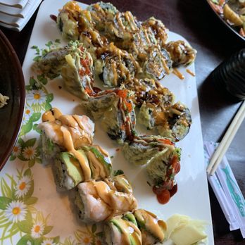 Red Samurai Steak House - Crunch shrimp roll, volcano roll, Yuki roll - Sushi Bars Near Me - New Hartford, New York Red Samurai Steak House - Crunch shrimp roll, volcano roll, Yuki roll - Sushi Bars Near Me - New Hartford, New York