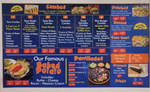 Menu photo 2 Taco Rico McAllen, TX