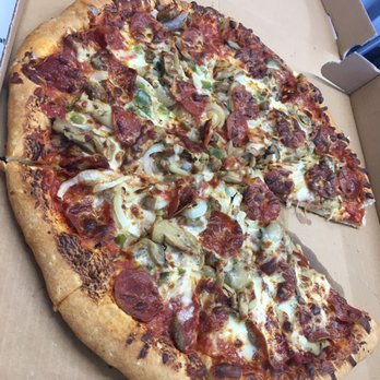 Dusina's Pizza - Large Deluxe - Pizza Near Me - Welcome, North Carolina