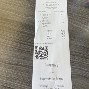 Carl's Jr - Over priced - Fast Food Near Me - Modesto, California