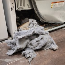 DMGZ Appliance Repair - A sign that your dryer needs to be cleaned of lint.  It can cause a fire.