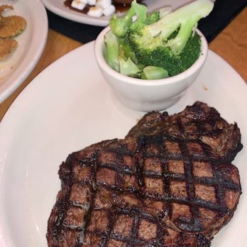 Texas Roadhouse - Ribeye with broccoli and sweet potato loaded - Steakhouses Near Me - Selden, New York Texas Roadhouse - Ribeye with broccoli and sweet potato loaded - Steakhouses Near Me - Selden, New York