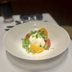 British Airways First Lounge - Tomato Buratta