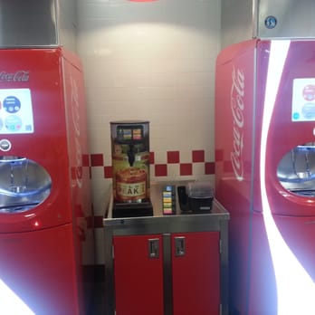 Five Guys - Fancy-schmancy soda and iced tea. Kinda makes me miss coke in a bottle. - Burgers Near Me - Noblesville, Indiana Five Guys - Fancy-schmancy soda and iced tea. Kinda makes me miss coke in a bottle. - Burgers Near Me - Noblesville, Indiana