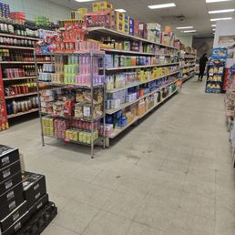 Rows of groceries