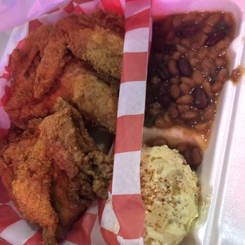 Champy's Famous Fried Chicken - 3 piece basket white. Two sides, two breasts and a wing. - Southern Near Me - Daphne, Alabama Champy's Famous Fried Chicken - 3 piece basket white. Two sides, two breasts and a wing. - Southern Near Me - Daphne, Alabama