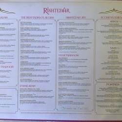 Rishtedar - Menu