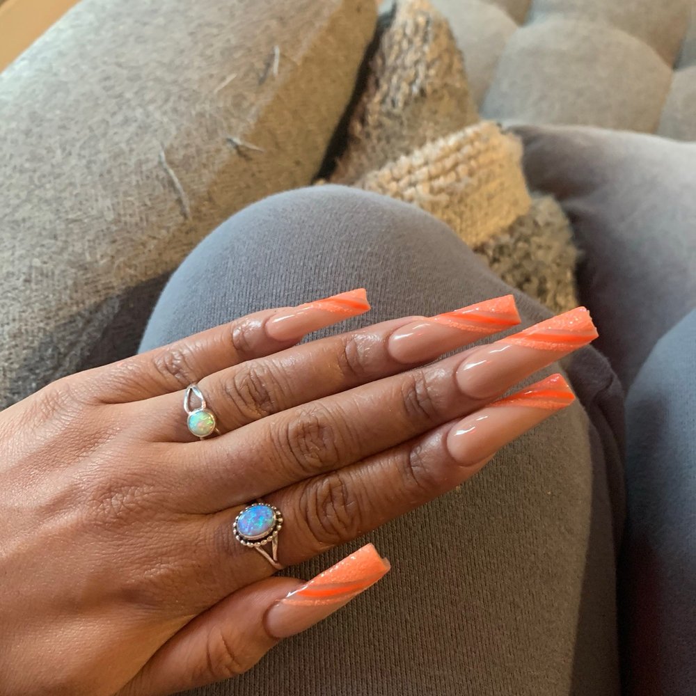 Orange Nails