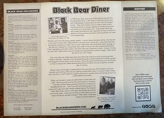 Menu photo 2 Black Bear Diner Auburn Auburn, CA