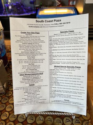 South Coast Pizza by null
