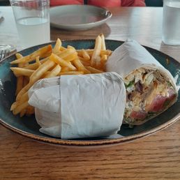 California Gyro with French Fries no salt. California Gyro with French Fries no salt.