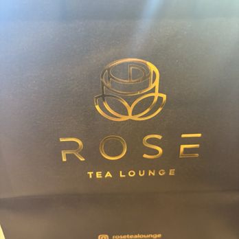 Rose Tea Lounge - attention to details- cute "to go" bag - Bubble Tea Near Me - Sacramento, California