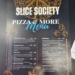Slice Society - Menu