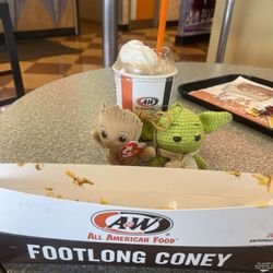 A&W Restaurant - my meal