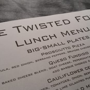 The Twisted Fork - Top of the menu - New American Near Me - Reno, Nevada The Twisted Fork - Top of the menu - New American Near Me - Reno, Nevada