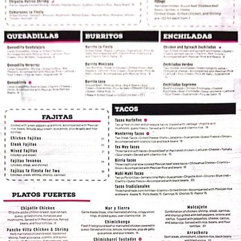 La Fiesta Mexican Cocina Ormond Beach - Menu page 2 - Mexican Near Me - Ormond Beach, Florida