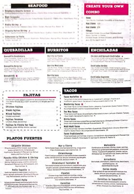 Menu photo 2 La Fiesta Mexican Cocina Ormond Beach Ormond Beach, FL