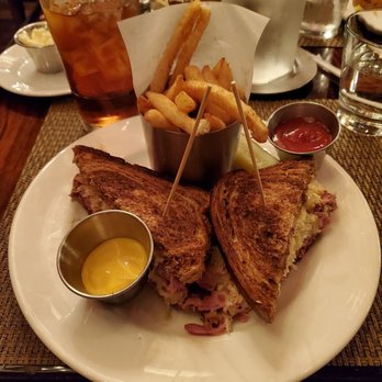 Roanoke - The Ruben sandwich and fries. - Cocktail Bars Near Me - Chicago, Illinois