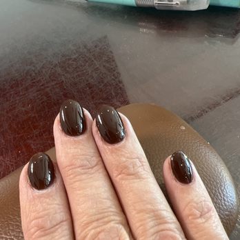 Estelle Nail Spa - Dark chocolate dipped - Nail Salons Near Me - Temple, Texas