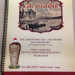 Cafe Istanbul - Menu